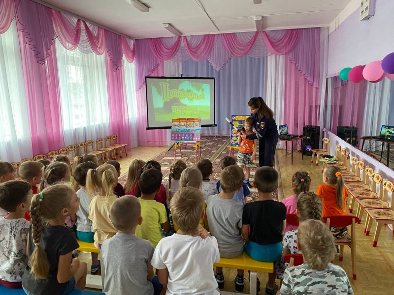 Минутка безопасности дорожного движения проведена в детском саду города Касимова
